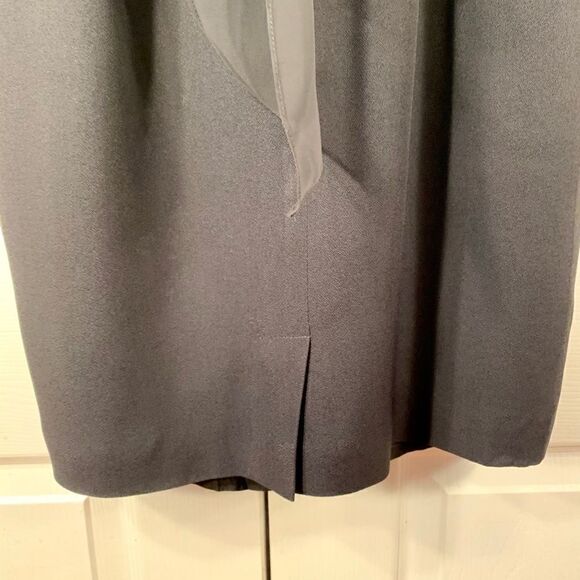 CLASSIC LITTLE BLACK DRESS CREPE & CHIFFON SIZE 8P - Picture 8 of 8